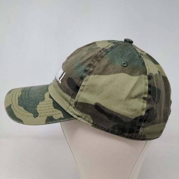 Newhattan Men's Slideback Hat Camo Green OSFA Embroidered City On a Hill Logo - Picture 3 of 7